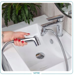 Zestaw bidetowy prysznic słuchawka wąż do baterii umywalkowej Bidetka MIA 2