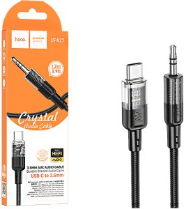 Kabel USB Hoco USB-C - mini Jack 3.5 mm 1.2 m Czarny 2