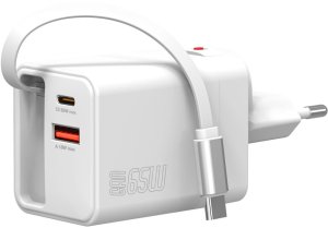 Ładowarka sieciowa 4smarts Flex Jojo 65W GaN 2xUSB-C + USB-A biały 2