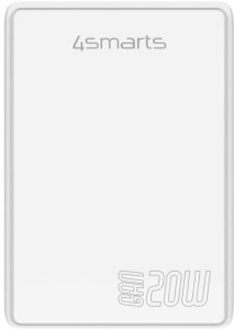 Ładowarka sieciowa 4smarts FlatPlug Duos 20W GaN USB-C + USB-A biały 2