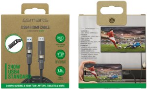 Kabel 4smarts ComboCord USB4 HDMI 240W 1.5m czarny 6