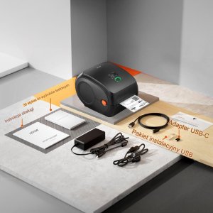 Drukarka termiczna etykiet kurierskich samoprzylepnych Bluetooth USB 40 - 108 mm 5