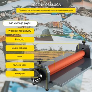 Laminator ręczny 1000mm cold roll do folii zdjęć plakatów reklamy 11