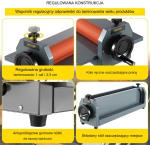 Laminator ręczny 1000mm cold roll do folii zdjęć plakatów reklamy 10