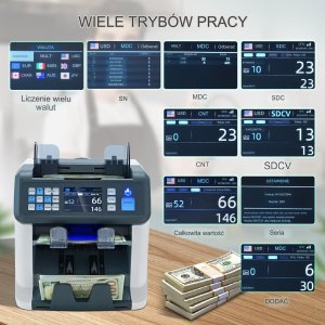 Vevor Liczarka do banknotów pieniędzy Podwójny CIS 8