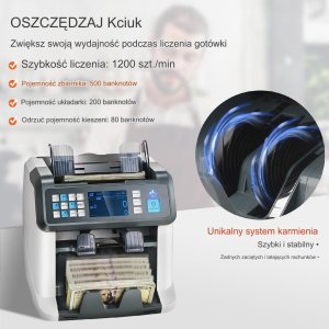 Vevor Liczarka do banknotów pieniędzy Podwójny CIS 9