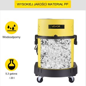 Odkurzacz przemysłowy bezworkowy do pyłu gipsu sucho mokro dmuchawa 1200 W 6