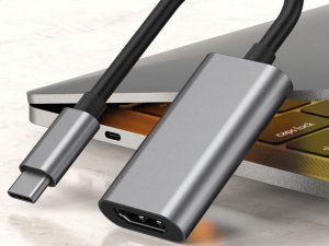 Adapter przejściówka kabel usb-c na hdmi 4k 60hz 18cm usb 3.1-c do laptopa 9