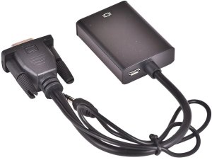 Adapter AV Verk Kabel adapter konwerter vga-hdmi full HD d-sub z jack 3.5 i USB 4