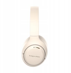 Bezprzewodowe słuchawki nauszne z ANC , Kruger&amp;Matz F8A , beżowe 3