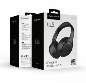 Bezprzewodowe słuchawki nauszne z ANC , Kruger&amp;Matz F8A , czarne 7