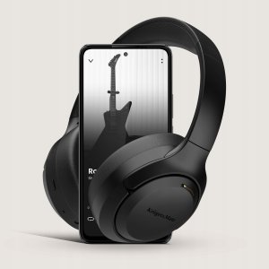 Bezprzewodowe słuchawki nauszne z ANC , Kruger&amp;Matz F8A , czarne 8