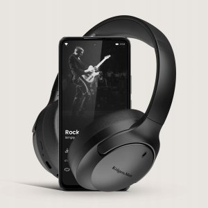 Bezprzewodowe słuchawki nauszne z ANC , Kruger&amp;Matz Street 4 , beżowe 8