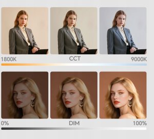 Lampa Led 10w Video 1800k-9000k Light Do Aparatu Telefonu / Ulanzi C10rgb Rgb 5