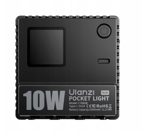 Lampa Led 10w Video 1800k-9000k Light Do Aparatu Telefonu / Ulanzi C10rgb Rgb 10