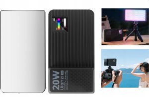 Lampa Led 20w Rgb Video 1800-9000k Do Telefonu Aparatu Kamery / Ulanzi K20rgb 2