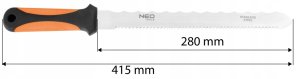 Nóż do wełny mineralnej 415 mm, ostrze 280 mm 8