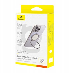 Ring magnetyczny Baseus MagPro II z funkcją podstawki - tytanowy 4