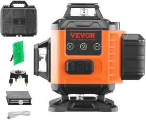 Laser obrotowy krzyżowy niwelator poziomica laserowa 16 linii pomiarowych 30m 5