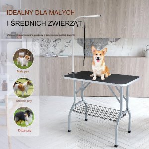 Stół groomerski trymerski dla psów kotów weterynaryjny blat 91 x 61 cm 10