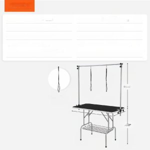 Stół groomerski trymerski dla psów kotów weterynaryjny blat 114 x 61 cm 12