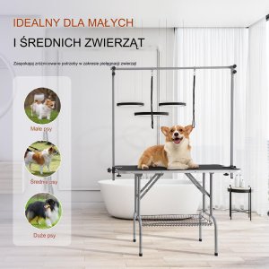 Stół groomerski trymerski dla psów kotów weterynaryjny blat 114 x 61 cm 5