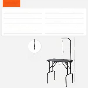 Stół groomerski trymerski dla psów kotów weterynaryjny blat 80x 46cm 12