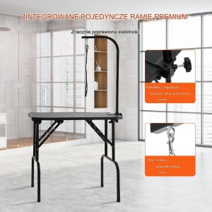 Stół groomerski trymerski dla psów kotów weterynaryjny blat 80x 46cm 3