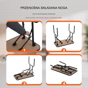 Stół groomerski trymerski dla psów kotów weterynaryjny blat 80x 46cm 4