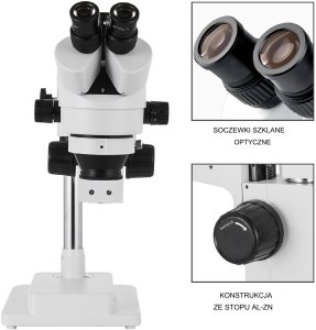 Mikroskop trójokularowy 3.590x zoom z ramieniem 360 do serwisu PCB 6