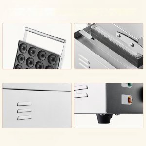 Gofrownica Donut do Pączków Opiekacz Gastronomiczna 6szt. 12