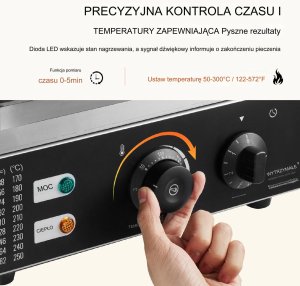 Gofrownica Donut do Pączków Opiekacz Gastronomiczna 6szt. 3