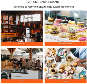 Gofrownica Donut do Pączków Opiekacz Gastronomiczna 6szt. 5