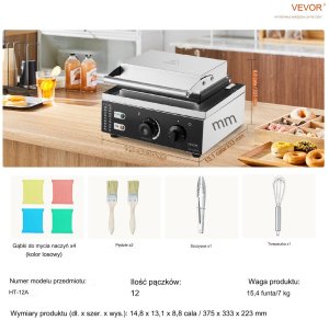 Gofrownica Donut do Pączków Opiekacz Gastronomiczna 6szt. 6