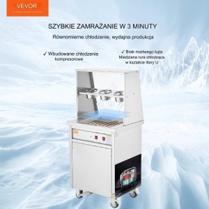 Maszyna do lodów tajskich rolowanych płyta mrożąca 13