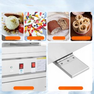 Maszyna do lodów tajskich rolowanych płyta mrożąca 5