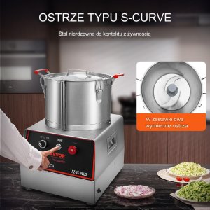 Cutter mikser szatkownica blender mikser gastronomiczny 1400W 17,62L 4