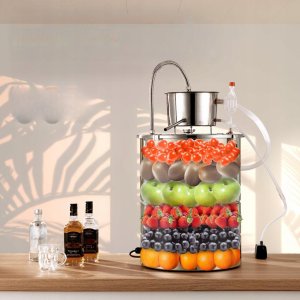 Destylator alkoholowy destylarka alkoholu wina z pompą dwubębnowa 30 L 3