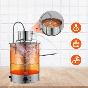 Destylator alkoholowy destylarka alkoholu wina z pompą dwubębnowa 30 L 5