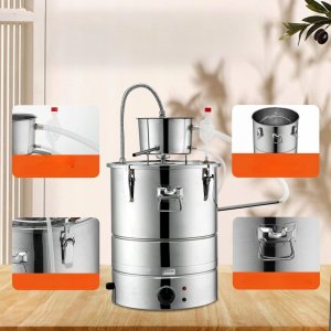 Destylator alkoholowy destylarka alkoholu wina z pompą dwubębnowa 30 L 6