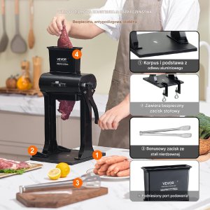 Maszynka do rozbijania mięsa kotleciarka ręczna 4