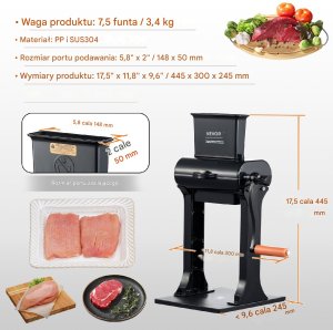 Maszynka do rozbijania mięsa kotleciarka ręczna 6