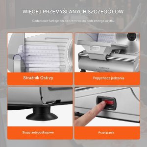 KRAJALNICA GASTRONOMICZNA DO MIĘSA SERA 180 W 5