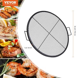 Ruszt do ogniska 91 cm - stalowy z uchwytem - przenośny grill turystyczny 2