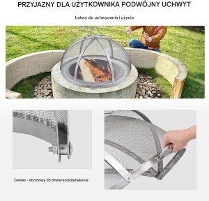Pokrywa Iskrochronna do Paleniska 102 cm 4