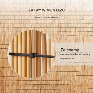 Mata trzcinowa na ogrodzenie balkon 3 x 1 m 5