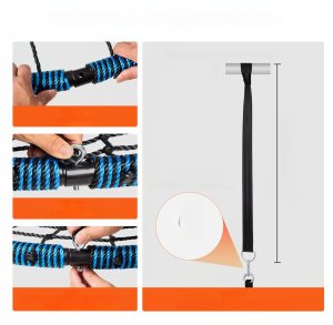 Okrągła Huśtawka Ogrodowa Pająk 11