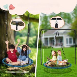 Okrągła Huśtawka Ogrodowa Pająk 12