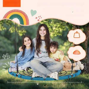 Okrągła Huśtawka Ogrodowa Pająk 13