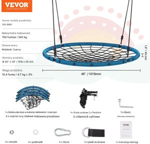 Okrągła Huśtawka Ogrodowa Pająk 2